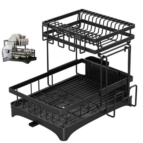 Escorredor de Louça Prato Copo Talheres Utensilios Pia Mesa Bancada Cozinha Organizaçao Limpeza Mult
