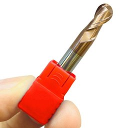Fresa Topo Esférico Metal Duro 3,0mm - H3 - 2 Cortes 55hrc - 2