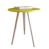 Kit 2 Mesa De Canto Lateral Redonda Hadasa Amarelo 56Cm - 3
