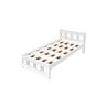 Cama Solteiro Pop Branco para Crianças e Adolescente de Mdf com Colchão Incluso - 5