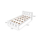 Ver imagem 3 de Cama Solteiro Pop Branco para Crianças e Adolescente de Mdf com Colchão Incluso