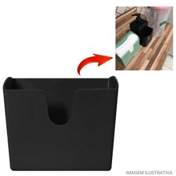 Kit 12 Porta Guardanapo Suportes de Mesa Restaurantes Lancherias Hoteis UZ Slim Pretos - 4