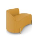Ver imagem 6 de Sofá 2 Lugares Orgânico 140cm Pé Dourado Morgan Veludo D03 - D’Rossi