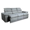 Ver imagem 6 de Sofá Plaza 2,30m com Molas no Assento Retrátil e Reclinável Velosuede - Netsofas - Cinza