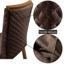 Ver imagem 5 de Mesa de Jantar Olimpia 120cm Tampo MDF e Vidro Canto Copo com 4 Cadeiras Lira