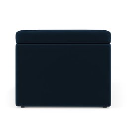 Calçadeira Baú Navi 160 para Cama Queen N-025 Veludo Azul Marinho Aradecor - 4