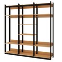 Ver imagem 2 de Guarda Roupas Closet Wood Organização Elegante com Módulo Cabideiro e Prateleira Preto