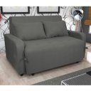 Ver imagem 4 de Sofá Cama Any 1.40 2 Lugares Ideal para Sala de Visitas:suede Cinza
