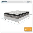 Ver imagem 3 de Cama Box Branca + Colchão Casal San Juan Molas Ensacadas Pillow Paparazzi 138x188x72cm