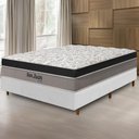 Ver imagem 2 de Cama Box Branca + Colchão Casal San Juan Molas Ensacadas Pillow Paparazzi 138x188x72cm