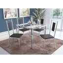 Ver imagem 2 de Conjunto 2 Cadeiras para Sala de Jantar Florença Metal Preto/Cromado