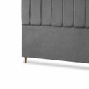 Ver imagem 6 de Cabeceira para Cama Casal Estofada 1,38 ,Mts Mel Vilajo: Suede Cinza