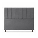 Ver imagem 3 de Cabeceira para Cama Casal Estofada 1,38 ,Mts Mel Vilajo: Suede Cinza