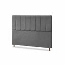 Ver imagem 4 de Cabeceira para Cama Casal Estofada 1,38 ,Mts Mel Vilajo: Suede Cinza