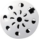 Ver imagem 1 de Kit 7 Grelha Redonda com Diâmetro de 9,7cm em PVC Modelo Ii Astra Branco
