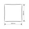 Placa Cega com Suporte Fame Habitat 4x4 Branco - 2