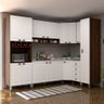 Armário de Cozinha Completa 8 Peças com Tampo e Espaço para Micro-ondas Safira Luciane Móveis - 1