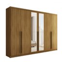 Ver imagem 3 de Guarda-roupa Casal Córdoba 6 Portas 6 Gavetas 100% Mdf com Espelho - Panorama Móveis