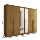 Ver imagem 4 de Guarda-roupa Casal Córdoba 6 Portas 6 Gavetas 100% Mdf com Espelho - Panorama Móveis