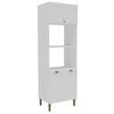 Ver imagem 1 de Torre Quente para 2 Fornos 3 Portas 70cm Lavanda Provençal Cor Branco Liso - Mademovel