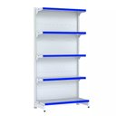 Ver imagem 1 de Gondola Parede 202 Fit Inicial Branco 5 Bandeja Pe Azul