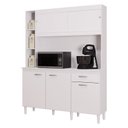 Ver imagem 1 de Cozinha Kit Duda 140 cm Branco – Poquema