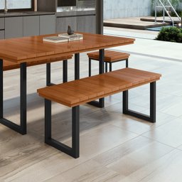 Banco Madeira Maciça 130cm Capri 130cm X 45cm X 40cm - 1