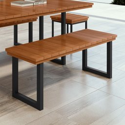 Banco Madeira Maciça 130cm Capri 130cm X 45cm X 40cm - 1