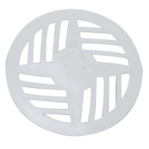 Kit 7 Grelha Redonda com Diâmetro de 9,7cm em PVC Modelo Ii Astra Branco