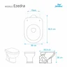 Assento Sanitario Poliester com Amortecedor Ezedra Silver (Cinza Claro) para Vaso Ideal Standard - 2