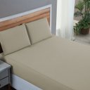 Ver imagem 3 de Kit Roupa de Cama King Size Percal 200 Fios 100% Algodão com Elástico e Fronhas 4 Peças:avela