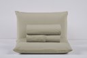 Ver imagem 1 de Kit Roupa de Cama King Size Percal 200 Fios 100% Algodão com Elástico e Fronhas 4 Peças:avela
