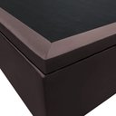 Ver imagem 5 de Base Box Baú para Cama Casal 138x188cm Liz S05 Sintético Marrom - Mpozenato