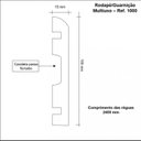 Ver imagem 2 de Kit Rodapé de MDF 30 Barras Lisas de 10cmX2,40m Rende 72 Metros