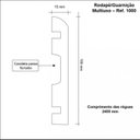 Ver imagem 2 de Kit Rodapé de MDF 30 Barras Lisas de 10CMX2,40m Rende 72 Metros Branco Moldufama