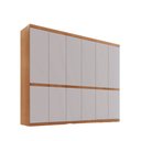Ver imagem 2 de Guarda Roupa Casal Bipartido Doble MDF 6 Portas e 4 Gavetas Moderna Mobília