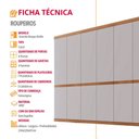Ver imagem 6 de Guarda Roupa Casal Bipartido Doble MDF 6 Portas e 4 Gavetas Moderna Mobília