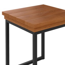 Kit com 02 Bancos Madeira Maciça 40x40cm Capri - 8