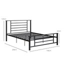 Ver imagem 4 de Cama Queen em Ferro Emy Design Moderno Yescasa Preto