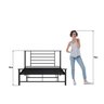 Cama Queen em Ferro Emy Design Moderno - 5