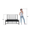Ver imagem 5 de Cama Queen em Ferro Emy Design Moderno Yescasa Preto