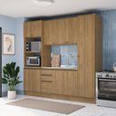 Ver imagem 1 de Cozinha Compacta Celeste Kappesberg 100% Mdf Nogueira 240cm