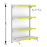 Gondola Centro 137 Fit Ate 7 Metros 1 Ponta Branco 60b Pe Amarelo - 4