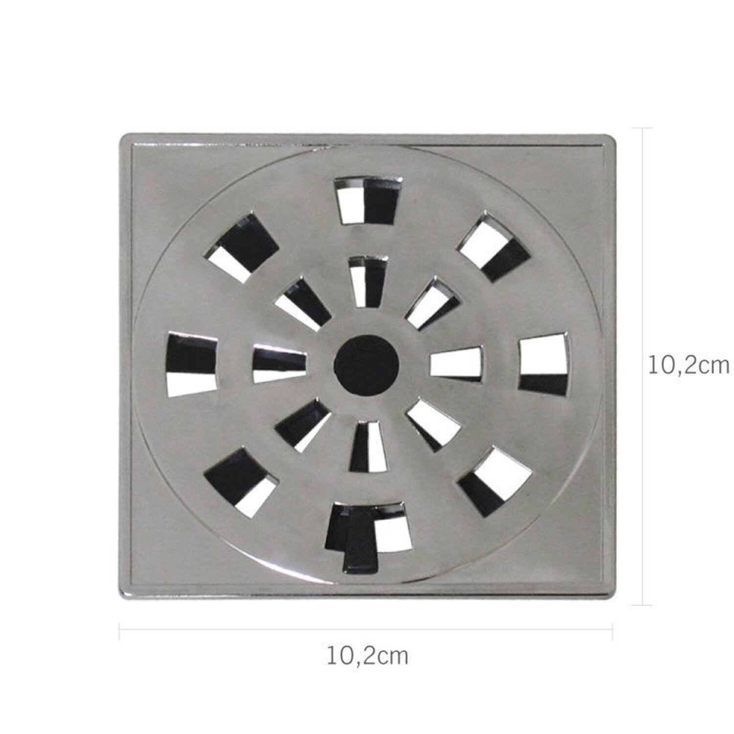 Kit 5 Grelha Quadrada 10,2 X 10,2cm com Anti-inseto em Abs Astra - 2