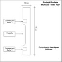 Ver imagem 3 de Rodapé MDF Liso 10CMX2,40m 1001 Moldufama Kit 72m
