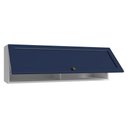 Ver imagem 5 de Armário Aéreo 100 Cm 1 Porta Basculante Branco/azul Vik Madesa
