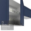 Ver mais imagens de Armário Aéreo 100 Cm 1 Porta Basculante Branco/azul Vik Madesa