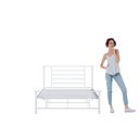 Ver mais imagens de Cama Queen em Ferro Emy Design Moderno