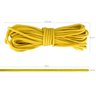 Paracord 550 Libras 4mm Corda De Sobrevivência Tática Militar 10 Metros 366kgf Amarelo - 3