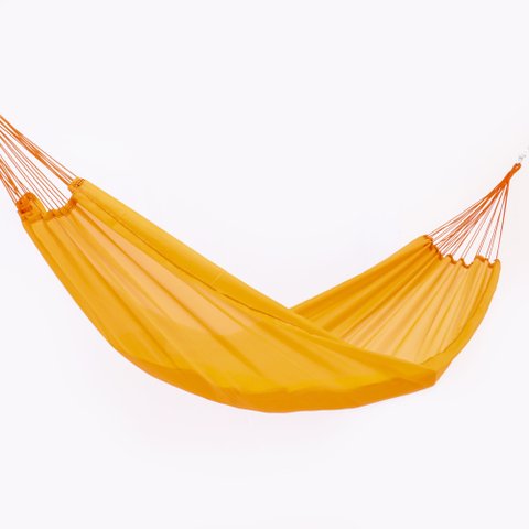 Rede de Dormir Descanso Nylon Garimpeira Camping Laranja